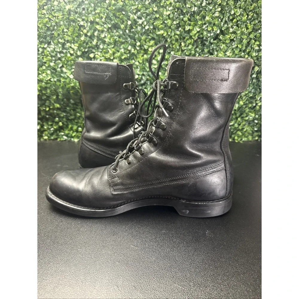 vintage Cove Shoe Company black leather military/combat boots Men's Size 12 D